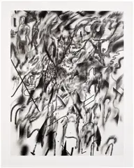 Corner of Lake and Minnehaha (Smoke) by Julie Mehretu, 2022, Lithograph, with Chine-collé to Somerset Satin paper, with full margins, sold Sep 2026
