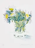 David Hockney, Marguerites (S.A.C. 157, M.C.A.T. 141), 1973, Etching and aquatint in colours, on Arches mould-made paper, with full margins