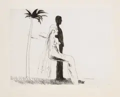 David Hockney, The Marriage (S.A.C. 14, M.C.A.T. 30), 1962, Etching and aquatint, on J Green mould-made paper, with full margins
