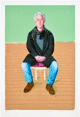 David Hockney, Maurice Payne, Saturday 6 December 2008, 2008, Computer drawing in colours, printed on wove paper, with full margins