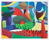 David Hockney, First Detail, Snails Space, March 25th 1995 (M.C.A.T. 355), 1995, Digital inkjet print in colours, on heavy textured Somerset paper, with full margins