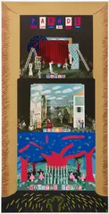 David Hockney, A French Triple Bill Poster (B. 109), 1982, Screenprinted poster in colours, on wove paper, with full margins