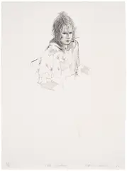 David Hockney, Celia Smoking (G. 449, S.A.C. 146, M.C.A.T. 136), 1973, Lithograph, on Angoumois paper, with full margins