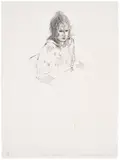 David Hockney, Celia Smoking (G. 449, S.A.C. 146, M.C.A.T. 136), 1973, Lithograph, on Angoumois paper, with full margins
