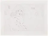 David Hockney, Ann in the Studio (G. 1191, M.C.A.T. 258), 1984, Etching, on BFK Rives paper, with full margins