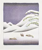 David Hockney, Snow, from The Weather Series (G. 445, S.A.C. 140, M.C.A.T. 131), 1973, Lithograph and screenprint in colours, on Arjomari paper, with full margins