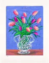 David Hockney, Untitled, No. 346, 21st August 2010, from A Bigger Book: Art Edition B, 2010/2016, iPad drawing in colours, printed on archival paper, with full margins, the sheet loose (as issued), with the illustrated 680-page chronology book and adjustable book stand designed by Marc Newson, contained in the original cardboard box with printed label