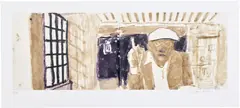 David Hockney, Self-Portrait in My Living Room, from David Hockney - 220 for 2020: Art Edition B, 2019/2021, Inkjet print in colours, on cotton-fibre archival paper, with full margins, the sheet loose (as issued), with the print portfolio and clamshell box containing two volumes, including the illustrated 233-page chronology book and a facsimile sketchbook, all contained in the original cardboard box with printed label