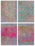 Where the Land Meets the Sea (H13: 1-4) by Damien Hirst, 2023, The complete series of four laminated giclée prints in colours, flush-mounted to aluminium with metal strainers on the r, sold Jan 2026