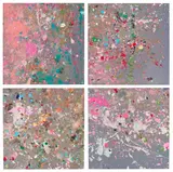 Where the Land Meets the Sea (H13: 5-8) by Damien Hirst, 2023, The complete series of four laminated giclée prints in colours, flush-mounted to aluminium with metal strainers on the r, sold Jan 2026
