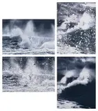 Where the Land Meets the Sea (H13: 9-12) by Damien Hirst, 2023, The complete series of four laminated giclée prints in colours, flush-mounted to aluminium with metal strainers on the r, sold Jan 2026
