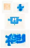 Victor Pasmore, Spiral Motif; Untitled 2; Untitled 3; and Untitled 4 (L. p. 140; G50; G51; G52), 1975; 1988, Three screenprints in colours, and one etching and aquatint in colours, on Arches and wove paper, with full margins