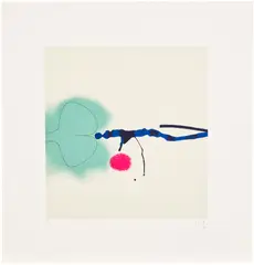 Victor Pasmore, Points of Contact No. 38 (L. G26), 1984, Screenprint in colours, on Arches paper, with full margins