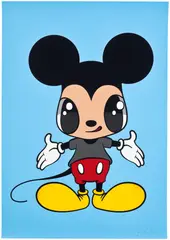 Javier Calleja, Little Mickey, 2021, Screenprint in colours, on wove paper, the full sheet