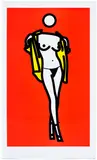 Woman Taking Off Man's Shirt by Julian Opie, 2003, Archival pigment print in colours, on wove paper, with full margins, sold Jan 2026