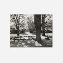 Minor White, Untitled (Woman in Garden), gelatin silver print