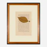 Tim Rollins & K.O.S., Untitled (Der Verschollene or Amerika), 1987-90, gouache and ink on printed paper in artist's frame