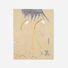 Tjorg Douglas Beer, Agonie/Zentralorgan #21, 2005-06, paint, paper, glue on wood