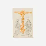 David Godbold, Double sympathy, with aliens, 2007, ink on tracing paper over found drawing