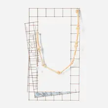Jack Lavender, Killing Time and it's Not Dying, 2015, rebar, plastic, crystal, steel, aluminum