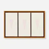 John Eden, Qu'ils mangent de la brioche (from the French Cake series) (triptych), 2005, oil and beeswax on canvas