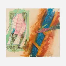 Jud Fine, Untitled, 1989, oil and mixed media on canvas