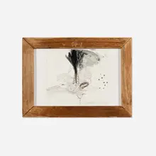 Greg Colson, North, South, East, West, 1993, enamel, ink on paper in artist's frame