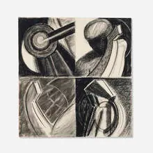 Jill Giegerich, Untitled, 1984, charcoal on paper