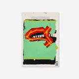 Glenn Goldberg, O.P. 88, 1988, acrylic and enamel on found paper