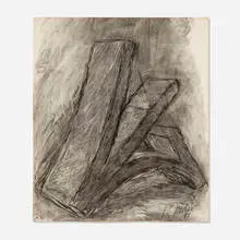William G. Tucker, Untitled #5 (Study for Sculpture), 1981, charcoal on paper