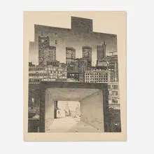 Terry Schoonhoven, 7th and Main Light Tunnel, 1982, graphite on paper