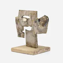 Seymour Lipton, Prayer, 1977, sheet metal, glazed stoneware