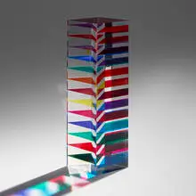 Vasa Mihich, Multi-Plane Column, 2001, laminated and polished acrylic