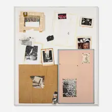 Ross Tibbles, Set Fire to Flames, 2006, collage, board, paint, noticeboard, pencil, glitter