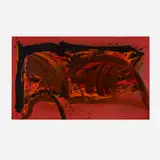 Matsumi Kanemitsu, Sunset Fox, 1971, acrylic on canvas