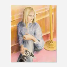 Bernhard Brungs, Annie bei Susan (Annie Leibovitz), 2012, oil on canvas