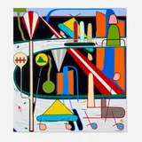 Eric Shaw, Wading Po, 2017, acrylic on canvas