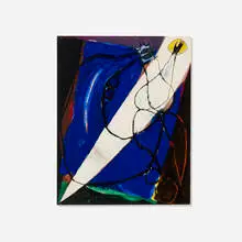 Frank Lobdell, Untitled, c. 1986, gouache with pen on paper