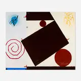 Frank Lobdell, April, 1984, oil on canvas