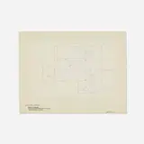 Barry Le Va, Including, Excluding..., 1975, felt tip pen and ink on tracing paper mounted to paper