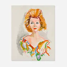 Renato Guttuso, Portrait of Mrs. Littlefield, 1964, oil on canvas