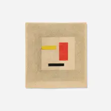Burgoyne Diller, Untitled, 1947, graphite and colored pencil on paper