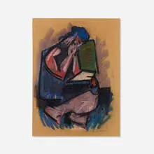 Hans Burkhardt, Untitled, 1962, pastel on paper