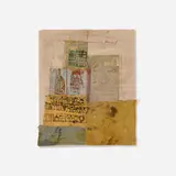 Hannelore Baron, Untitled, 1980, fabric, paper and ink collage on paper