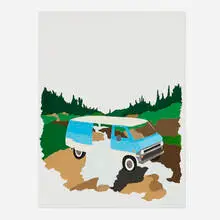 Carrie Marill, Van Falls (from the Back to Nature series), 2005, gouache on paper