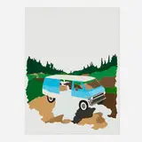 Carrie Marill, Van Falls (from the Back to Nature series), 2005, gouache on paper