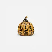 Pumpkin by Yayoi Kusama, 2010, lacquered resin, sold May 2026