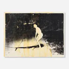 Leo Gabin, Untitled, 2007, screenprint and acrylic on panel
