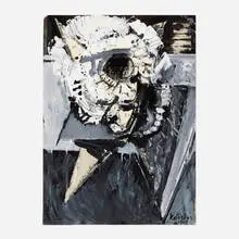 Aleksander Kobzdej, Untitled (double-sided), 1965, India ink and gouache on paper
