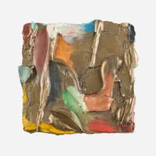 Stanley Boxer, Untitled, 1985, hand-painted bronze